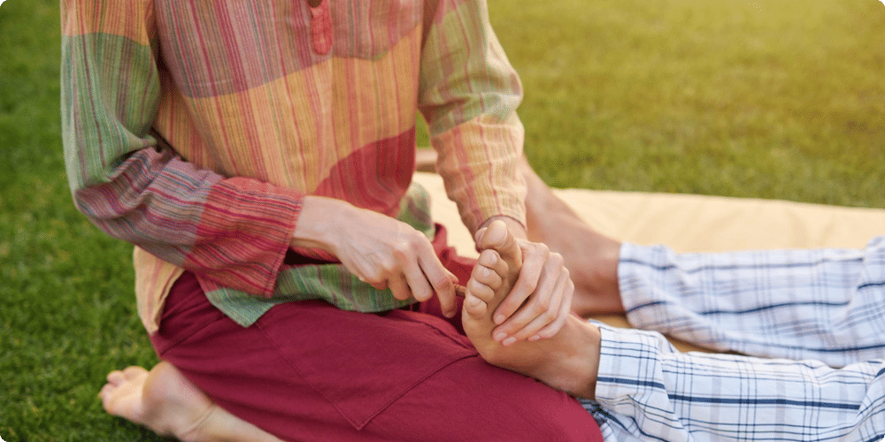 Les points de pression dans les pieds
